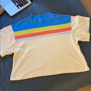 Sold❗️🙅🏼‍♀️Free people striped crop top size S